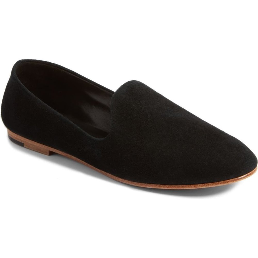 Vince Milo Loafers in Black Suede